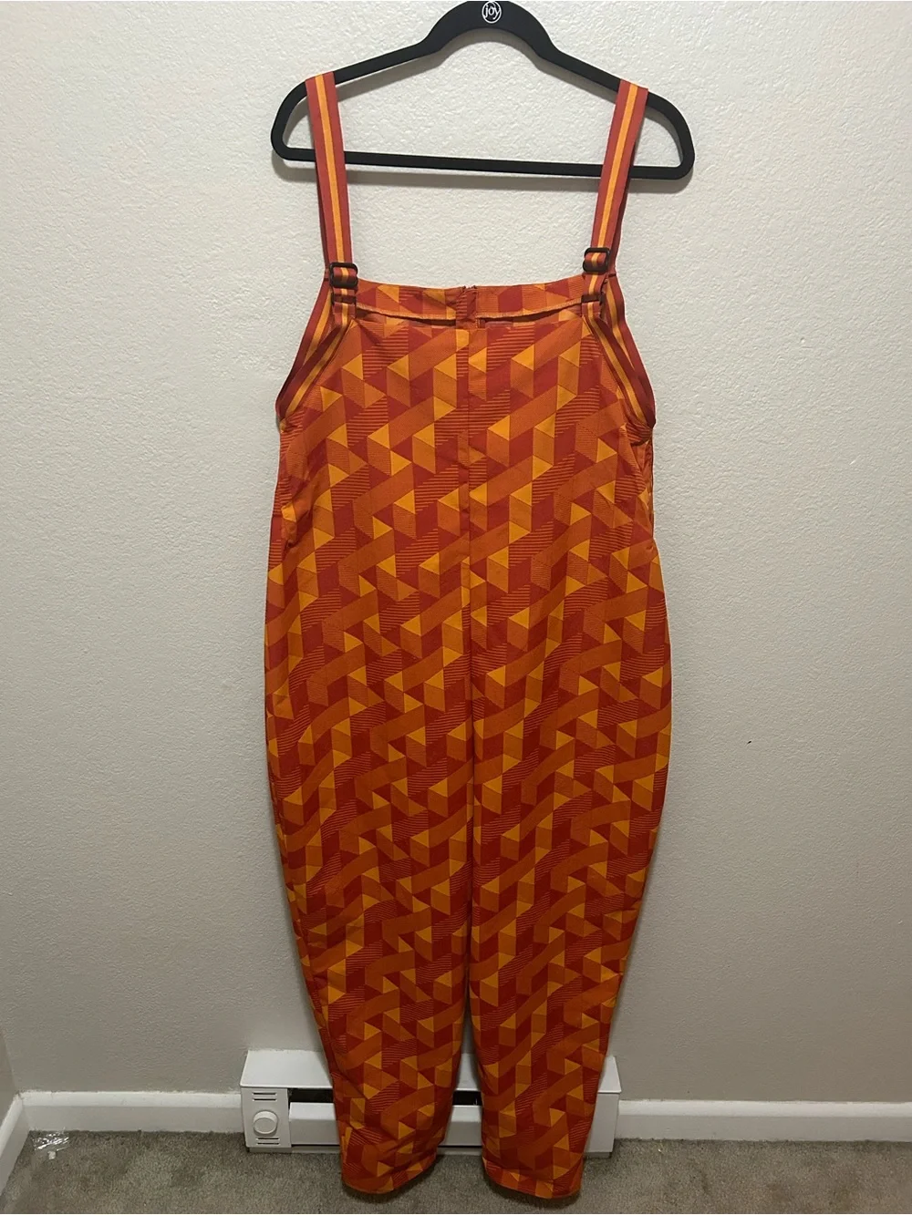 Nike x Serena Williams Design Crew Tennis Jumpsuit Cinnabar/Gold Geometric L